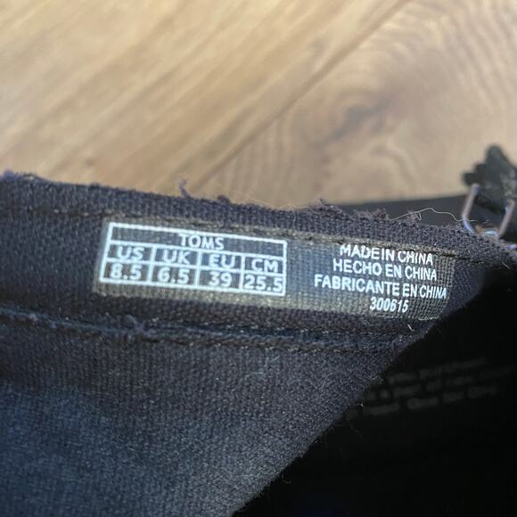 TOMS Black Platform Wedge Boots Booties 8.5 - Picture 8 of 8